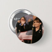 Flaggen-Button Sarahs Palin Button (Vorne & Hinten)