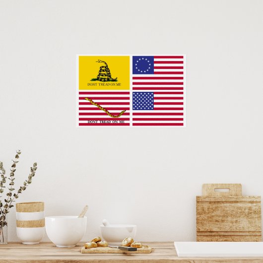 Flaggen der amerikanischen Revolution Poster (Küche)