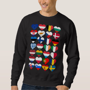 Flaggen der Europäischen Gewerkschaft Sweatshirt