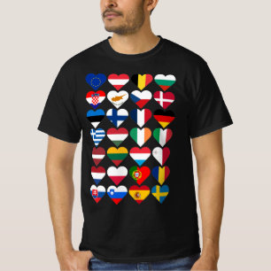 Flaggen der Europäischen Gewerkschaft T-Shirt