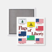 Flaggen der Freiheit Magnet (Vorderseite/Rückseite)