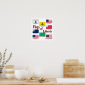 Flaggen der Freiheit Poster (Küche)
