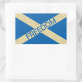 Flaggen der Freiheit Schottlands Rechteckiger Aufkleber (Tasche)