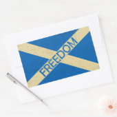 Flaggen der Freiheit Schottlands Rechteckiger Aufkleber (Umschlag)