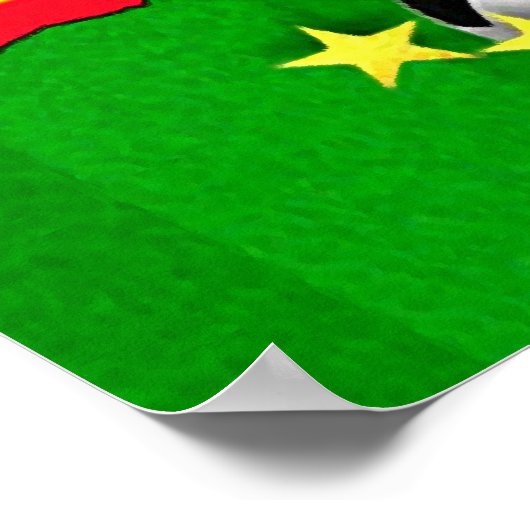 Flaggen der Fußball-Fußball-Europameisterschaft 20 Poster (Ecke)