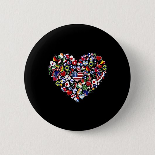 Flaggen der Länder der Welt, ein kulturelles Ex Button (Vorderseite)