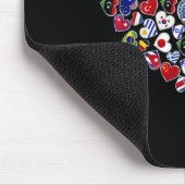 Flaggen der Länder der Welt, ein kulturelles Ex Mousepad (Ecke)