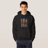 Flaggen der Länder der Welt Hoodie (Vorne ganz)