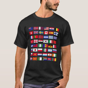 Flaggen der Länder der Welt International T-Shirt