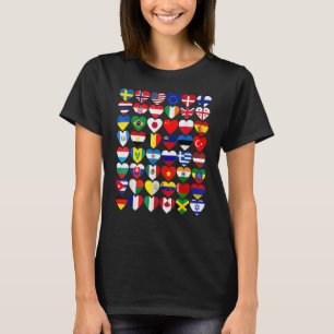 Flaggen der Länder der Welt International T-Shirt