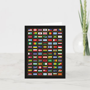 Flaggen der Länder der Welt Karte