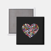 Flaggen der Länder der Welt Magnet (Vorderseite/Rückseite)