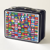 Flaggen der Länder der Welt Metall Brotdose (Rückseite)