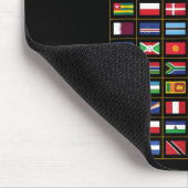 Flaggen der Länder der Welt Mousepad (Ecke)