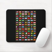 Flaggen der Länder der Welt Mousepad (Mit Mouse)