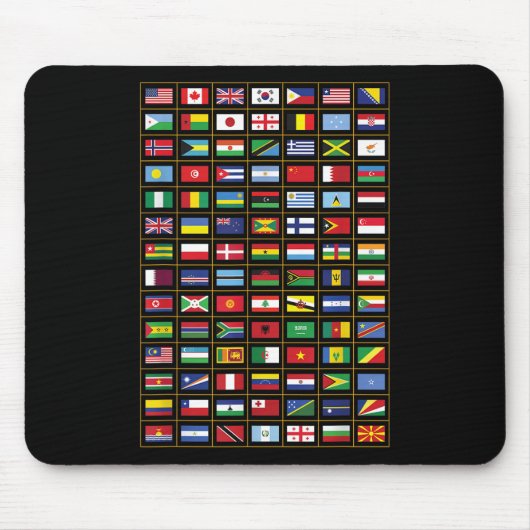 Flaggen der Länder der Welt Mousepad (Vorne)