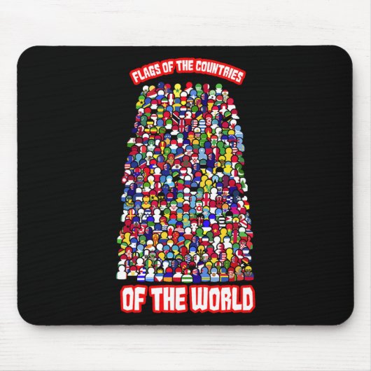 Flaggen der Länder der Welt Mousepad (Vorne)