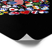 Flaggen der Länder der Welt Poster (Ecke)