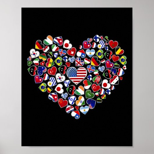 Flaggen der Länder der Welt Poster (Vorne)