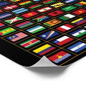 Flaggen der Länder der Welt Poster (Ecke)