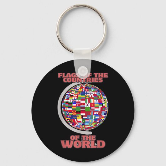 Flaggen der Länder der Welt Schlüsselanhänger (Vorderseite)