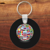 Flaggen der Länder der Welt Schlüsselanhänger (Vorderseite)