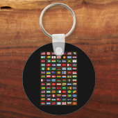 Flaggen der Länder der Welt Schlüsselanhänger (Vorderseite)