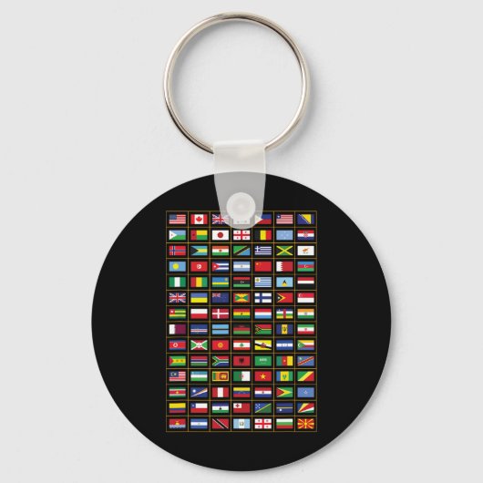 Flaggen der Länder der Welt Schlüsselanhänger (Vorderseite)