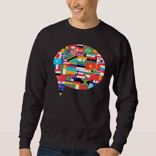 Flaggen der Länder der Welt Sweatshirt (Vorderseite)