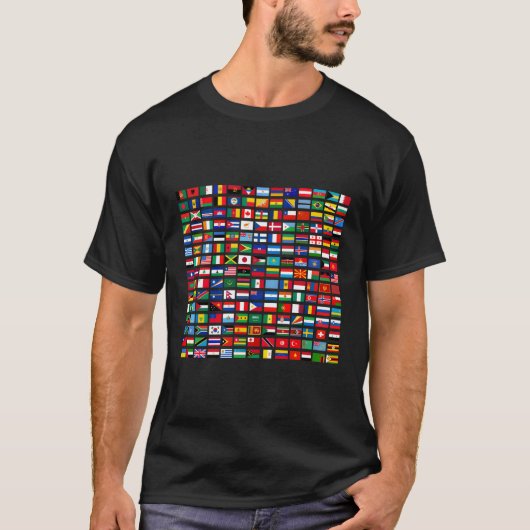 Flaggen der Länder der Welt T-Shirt (Vorderseite)