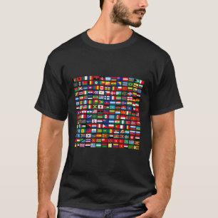 Flaggen der Länder der Welt T-Shirt