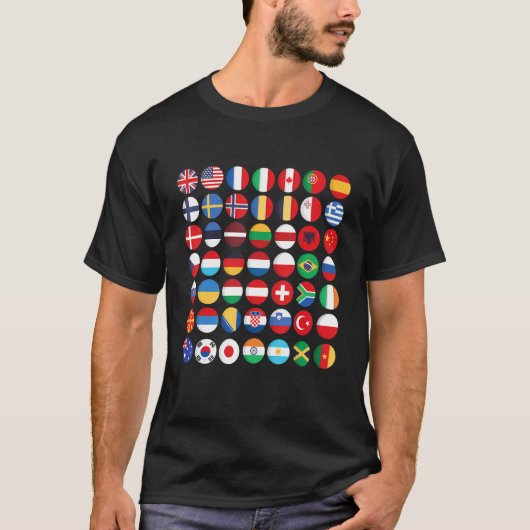 Flaggen der Länder der Welt T-Shirt (Vorderseite)