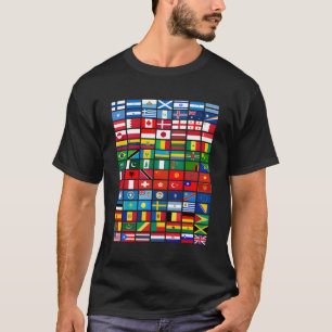Flaggen der Länder der Welt T-Shirt
