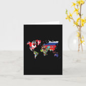 Flaggen der Länder der Weltkarte Karte (Gelbe Blume)