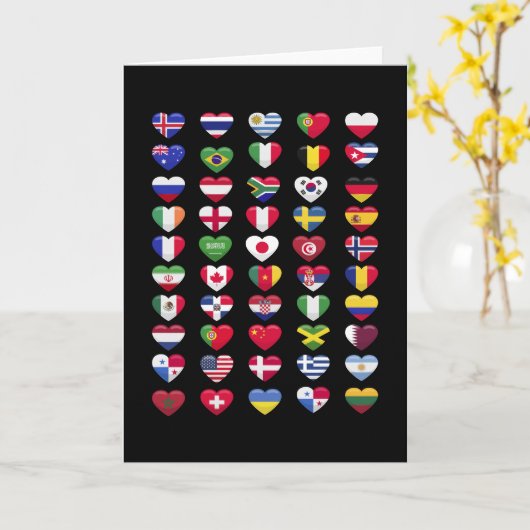 Flaggen der Länder Karte (Gelbe Blume)