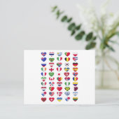Flaggen der Länder Postkarte (Stehend Vorderseite)