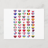 Flaggen der Länder Postkarte (Vorderseite)