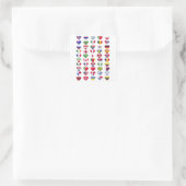 Flaggen der Länder Quadratischer Aufkleber (Tasche)