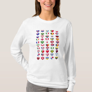 Flaggen der Länder T-Shirt