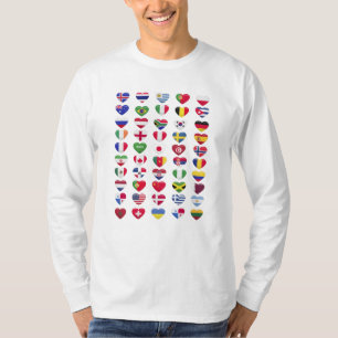 Flaggen der Länder T-Shirt
