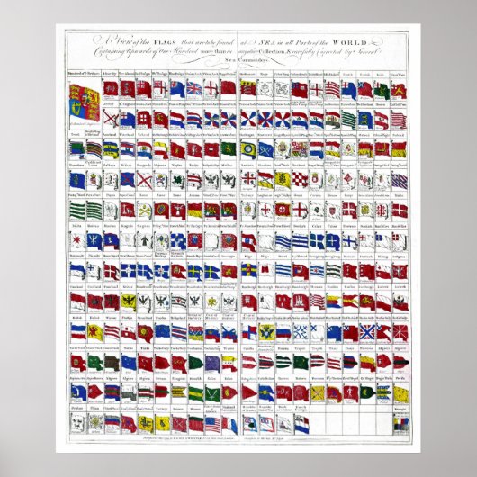 Flaggen der Marine Poster (Vorne)