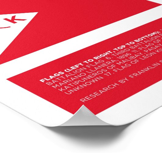 Flaggen der philippinischen Revolution - Mittel Poster (Ecke)