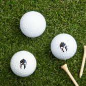 Flaggen der Spartan Helmet Blue Line Golfball (Insitu Gras)