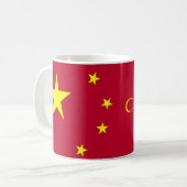 Flaggen der Tasse der China (Vorderseite Links)