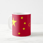 Flaggen der Tasse der China (Vorderseite Links)