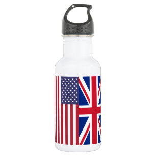 Flaggen der Union und der USA Trinkflasche