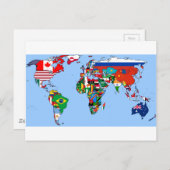 Flaggen der Welt 2014 Postkarte (Vorne/Hinten)