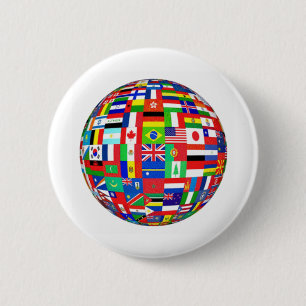 Flaggen der Welt Button