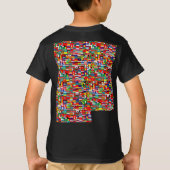 FLAGGEN DER WELT - Druckfront und Rückseite T-Shirt (Rückseite)