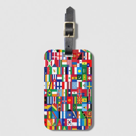 Flaggen der Welt Gepäckanhänger (Vorderseite Vertikal)